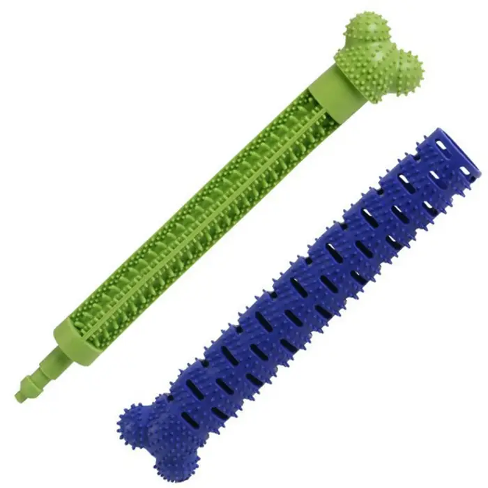 Jouet à mâcher pour nettoyer les dents des chiens, brosse à dents en caoutchouc massante, bâtonnet d