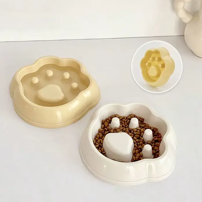 Gamelle anti-étouffement pour animaux de compagnie – Bol d'alimentation lente pour chiens et chats – Assiette